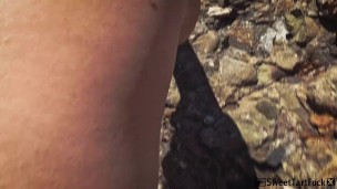 I spied on a nudist on the beach and then fucked her.