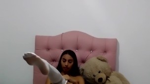 beautiful college student in very rich lingerie