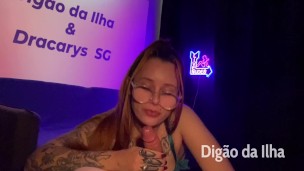 horny redhead sucking before fucking hard