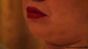 Masturbates and cums in black lace lingerie. Art porn. Lingerie fetish.