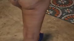 Hotwife Kayla showing off my phat ass in front of my husband friends