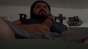 Masturbating to hentai