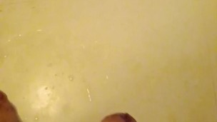 Orgasm in bathroom and released a load of cum