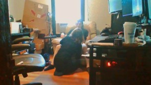 Voyeur Shot of Heather Kane Making Cock Gush!