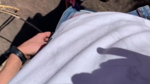 tinder date with a beauty girl in the mountains ended with a hot fuck