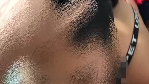 Cojiendo a la venezolana tetona de mi clase en su casa solita