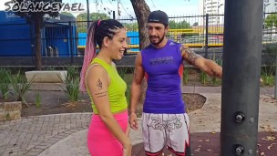 She is caught by a physical education teacher on a public street