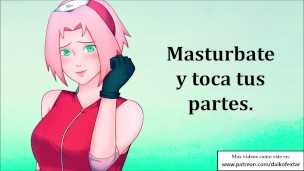 JOI extremo con Sakura. Anal, humillación, etc…