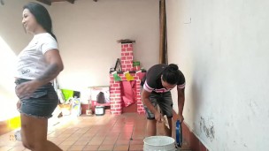 me cogi a la mujer de mi patron y la muy perra me eyaculo en la boca