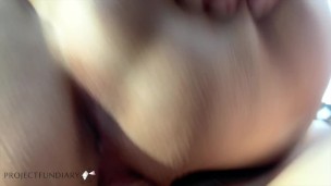 wild cock ride in the car in public parking under surveillance