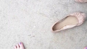 Barefoot at the Bus Stop