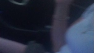 Milf smoking cigarettes while in passenger seat in vehicle